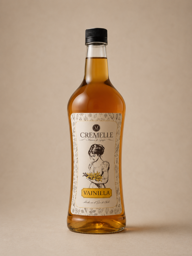 Botella de syrup Cremelle de vainilla, 1 litro